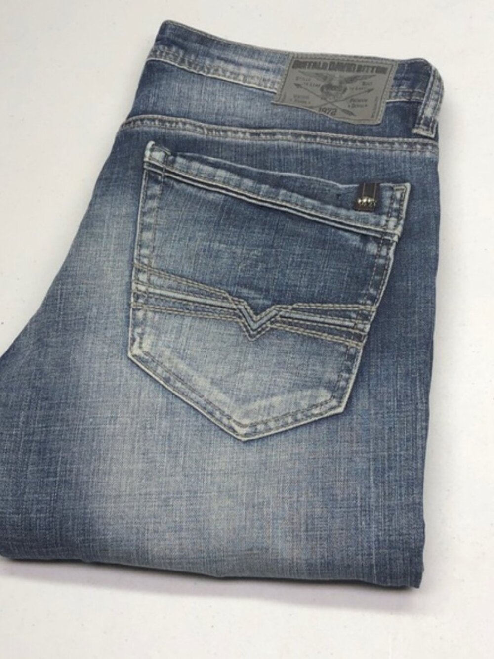 MENS DAVID BITTON EVAN-X SLIM STRAIGHT STRETCH JEANS 31x32 ⭐️